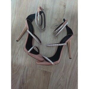 Giuseppe Zanotti Harmony Crystal Strappy Stiletto Womens EU 37 Pink Mauve